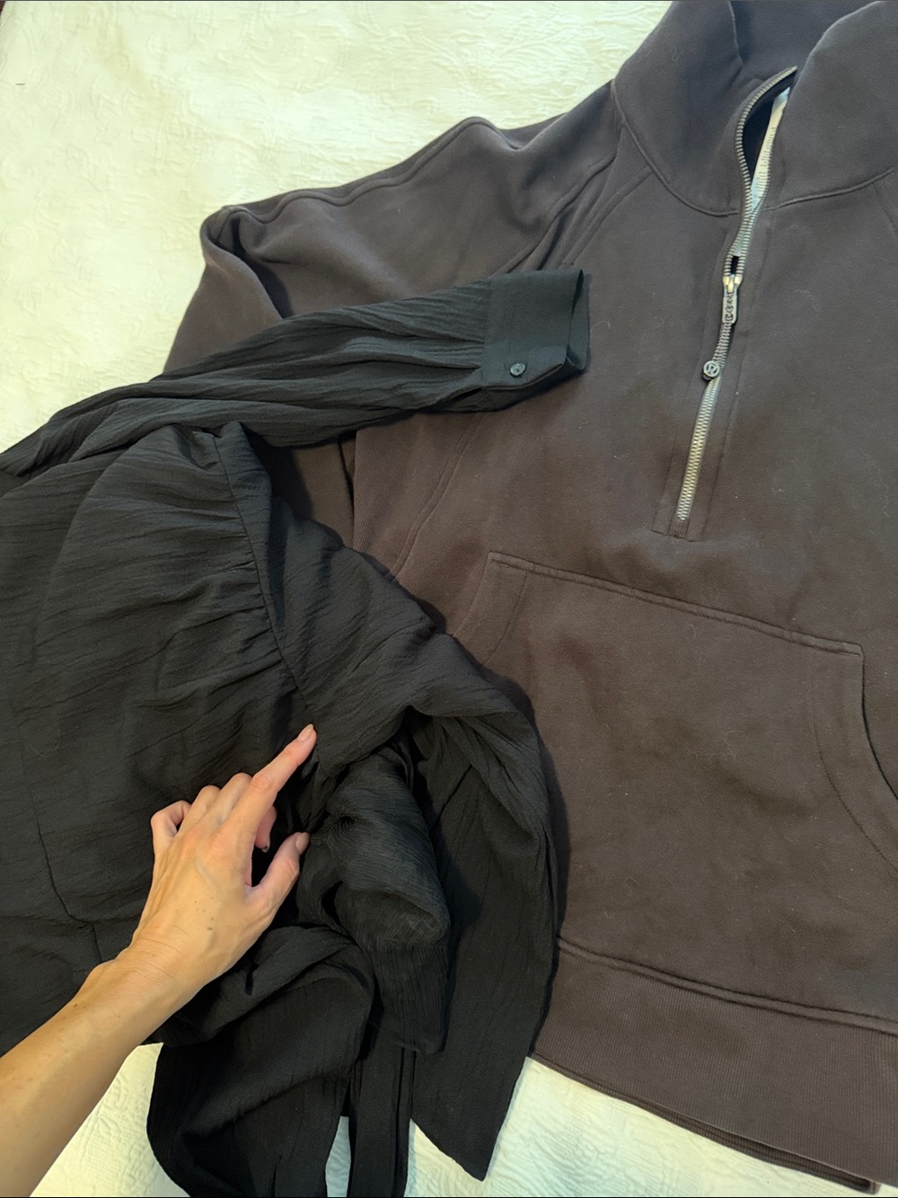 Lululemon Scuba Oversized Funnel Neck Half Zip dark brown black size m/l new - Picture 8 of 10